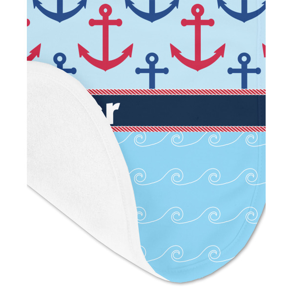 Anchors & Waves Baby Bib - AFT detail