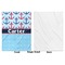 Anchors & Waves Baby Blanket (Single Side - Printed Front, White Back)