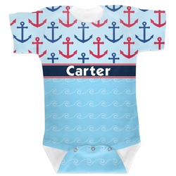 Anchors & Waves Baby Bodysuit 0-3 (Personalized)