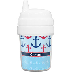Anchors & Waves Baby Sippy Cup (Personalized)