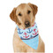 Anchors & Waves Dog Bandana Scarf w/ Name or Text
