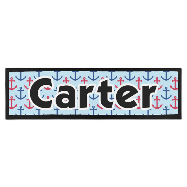 Custom Anchors & Waves Bar Mat - Large (Personalized)