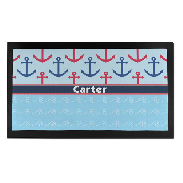 Custom Anchors & Waves Bar Mat - Small (Personalized)