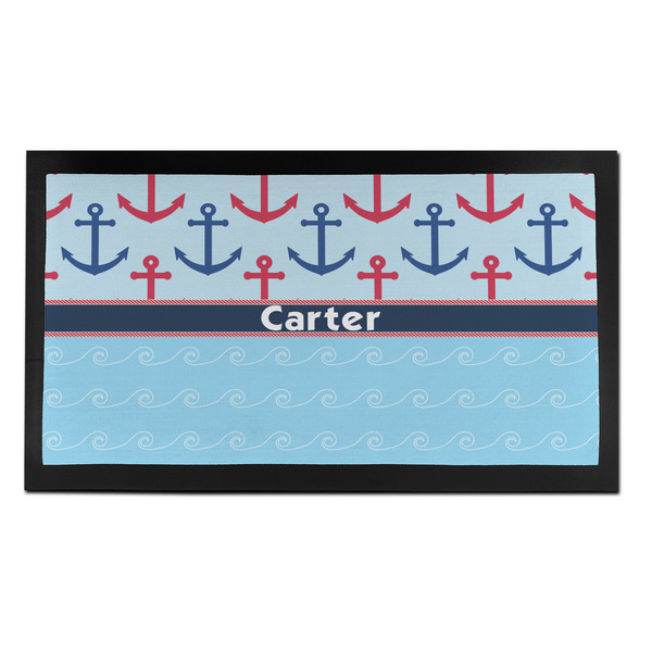Custom Anchors & Waves Bar Mat - Small (Personalized)