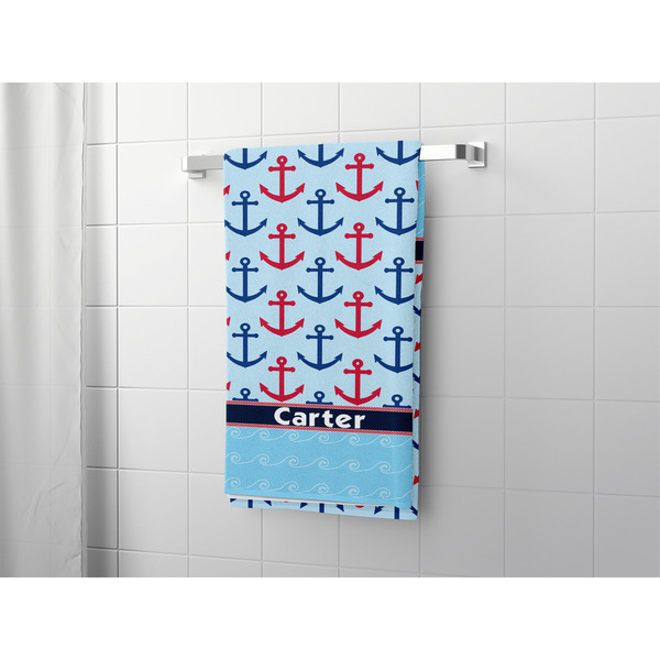 Anchors & Waves Bath Towel - LIFESTYLE