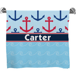 Anchors & Waves Bath Towel (Personalized)