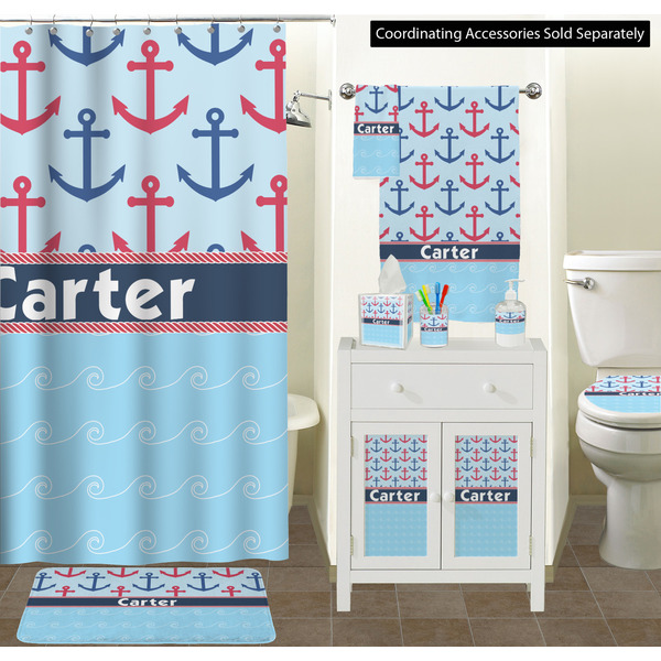 Anchors & Waves Bathroom Scene