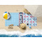 Anchors & Waves Beach Towel Lifestyle