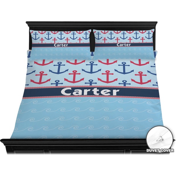 Anchors & Waves Bedding Set (King) - Duvet