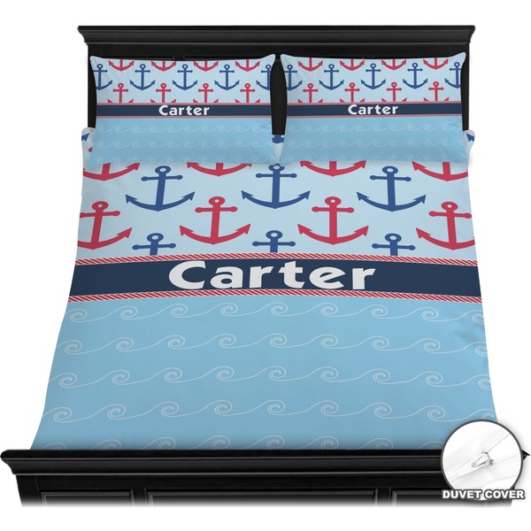 Anchors & Waves Bedding Set (Queen) - Duvet