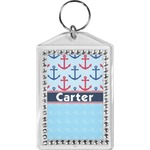 Anchors & Waves Bling Keychain (Personalized)
