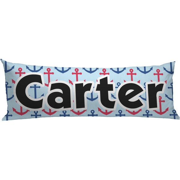 Custom Anchors & Waves Body Pillow Case (Personalized)