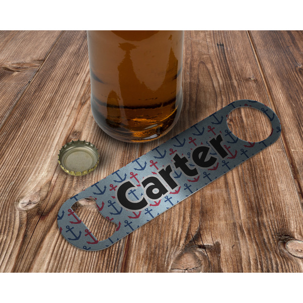 Anchors & Waves Bottle Opener - In Use