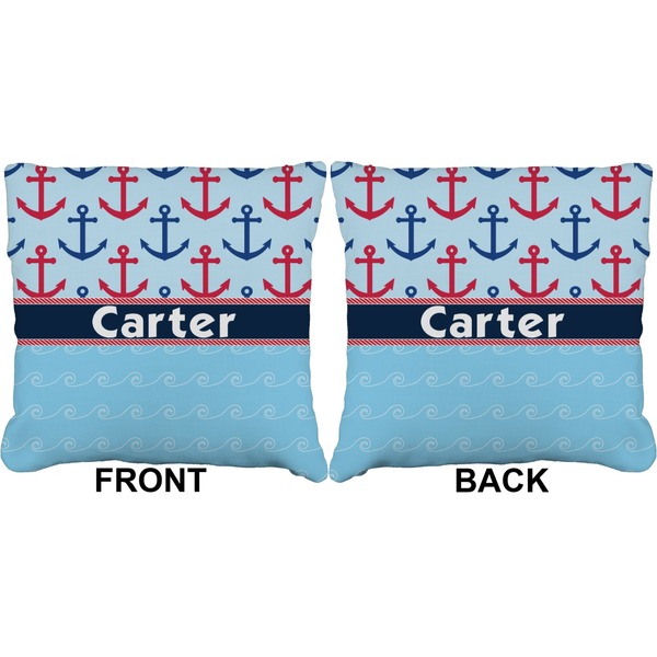 Anchors & Waves Burlap Pillow Approval