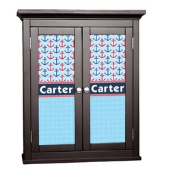 Anchors & Waves Cabinet Decal - Small (Personalized)