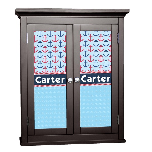Custom Anchors & Waves Cabinet Decal - XLarge (Personalized)