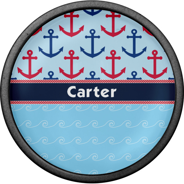 Anchors & Waves Cabinet Knob - Black - Front