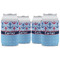 Anchors & Waves Can Cooler (12 oz) - Set of 4 w/ Name or Text