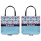 Anchors & Waves Canvas Tote - Front and Back