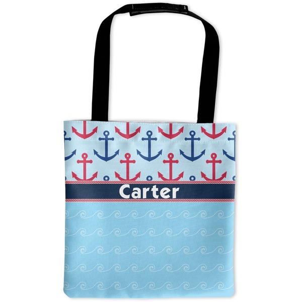 Custom Anchors & Waves Auto Back Seat Organizer Bag (Personalized)