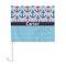 Anchors & Waves Car Flag - Large - FRONT