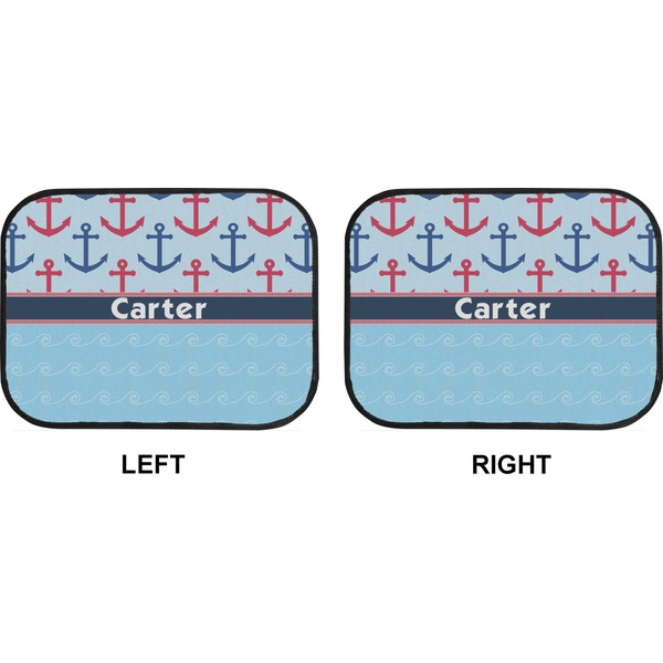 Anchors & Waves Car Floor Mats (Back Seat) (Approval)