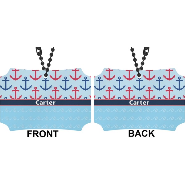 Anchors & Waves Car Ornament - Berlin (Approval)