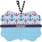 Anchors & Waves Rear View Mirror Decor (Personalized)