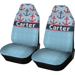 Anchors & Waves Car Seat Covers (Set of Two) (Personalized)