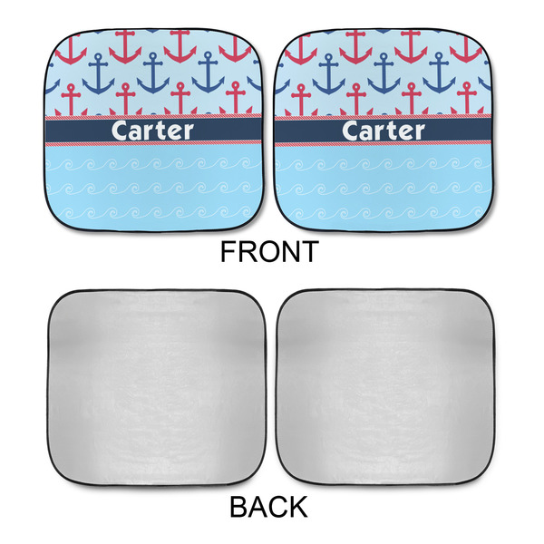 Anchors & Waves Car Sun Shades - APPROVAL