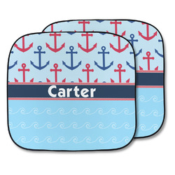Anchors & Waves Car Sun Shade - Two Piece (Personalized)