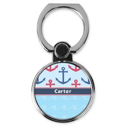 Anchors & Waves Cell Phone Ring Stand & Holder (Personalized)