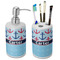 Anchors & Waves Ceramic Bathroom Accessories Set (Personalized)