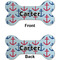 Anchors & Waves Ceramic Flat Ornament - Bone Front & Back (APPROVAL)