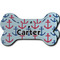 Anchors & Waves Ceramic Dog Ornament - Front & Back w/ Name or Text