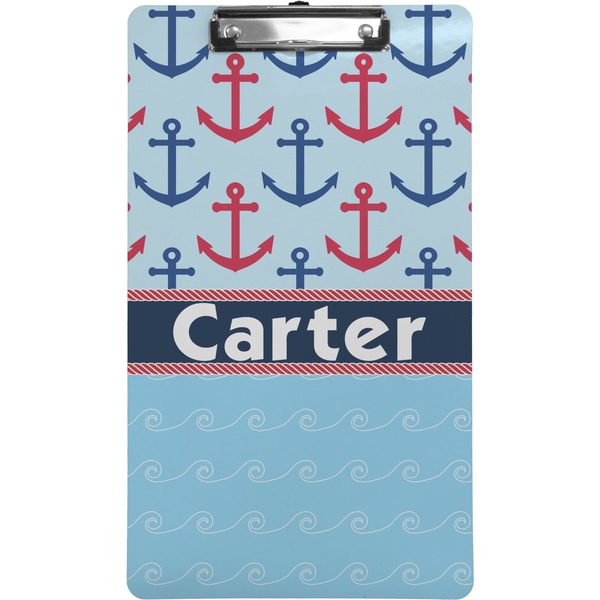 Custom Anchors & Waves Clipboard (Legal Size) (Personalized)