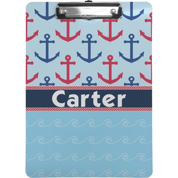 Custom Anchors & Waves Clipboard (Letter Size) (Personalized)