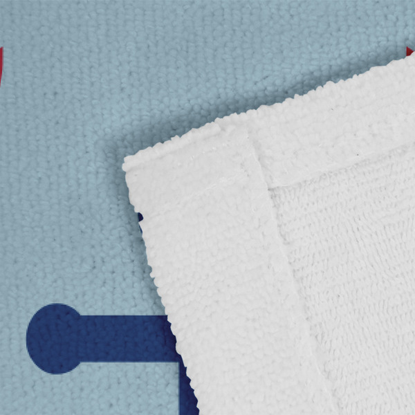 Anchors & Waves Close up of Fabric