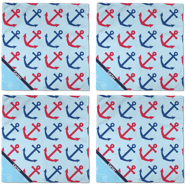 Anchors & Waves Cloth Napkins - Personalized Dinner (APPROVAL) Set of 4