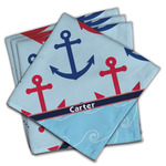 Anchors & Waves Cloth Napkins (Set of 4) (Personalized)
