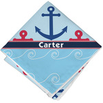 Anchors & Waves Cloth Napkin w/ Name or Text