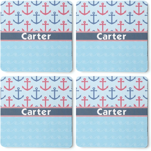 Anchors & Waves Coaster Rubber Back - Apvl