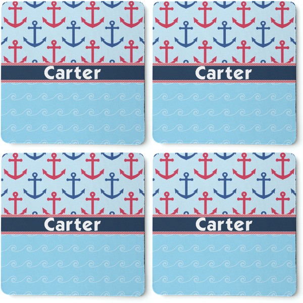 Anchors & Waves Coaster Rubber Back - Apvl