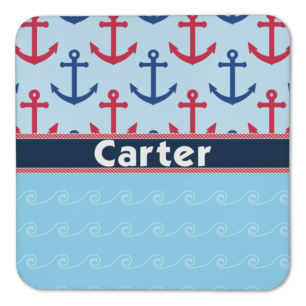 Anchors & Waves Coaster Set - FRONT (one)