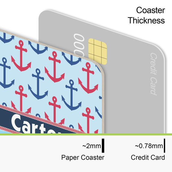Anchors & Waves Coaster Thickness