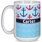 Anchors & Waves 15 Oz Coffee Mug - White (Personalized)