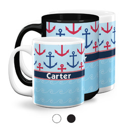 Anchors & Waves Coffee Mug (Personalized)
