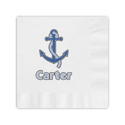 Anchors & Waves Coined Cocktail Napkins (Personalized)
