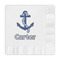 Anchors & Waves Embossed Decorative Napkins (Personalized)