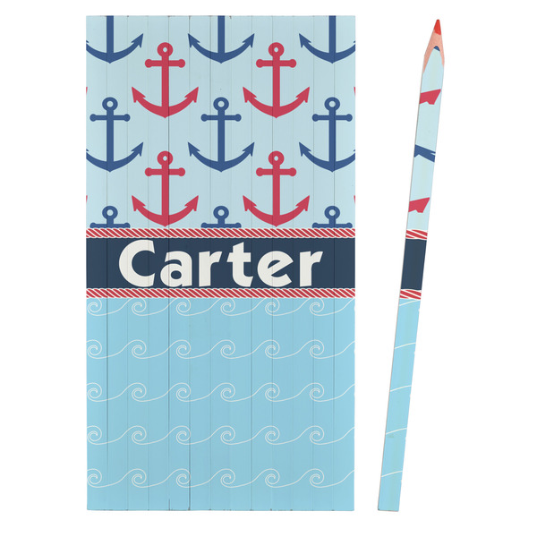 Anchors & Waves Colored Pencils - Front View